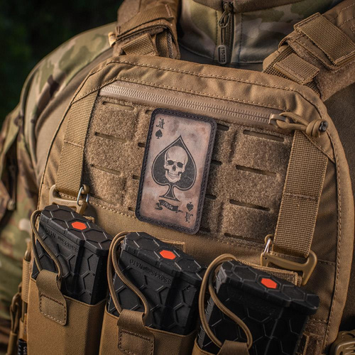 M-Tac - Нашивка Ace of Spades - Morale Patch - Чорний / Coyote - 51101005