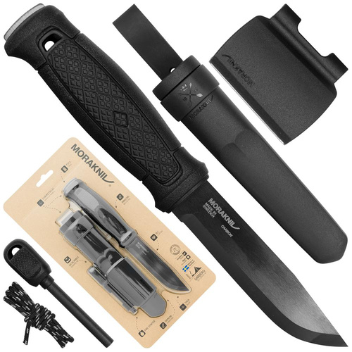 Ніж для виживання Morakniv - Garberg BlackBlade з набором для виживання - чорний - 13915 