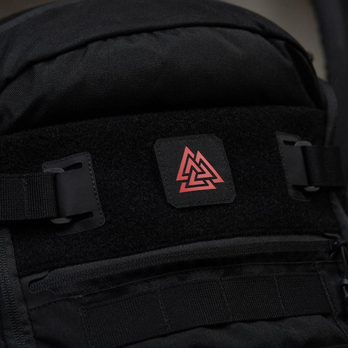 M-Tac - Квадратна нашивка Laser cut Valknut - Червоний / Чорний - 51162233