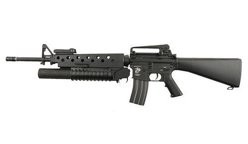Specna Arms - Replika karabinka SA-G02 ONE™ z granatnikiem M203 - Czarny