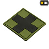 M-Tac - 3D PVC Нашивка Medic Cross Square patch - Чорний/Оливковий  - 51124102