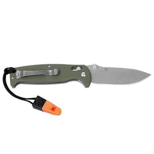 Ganzo - G7412 EDC Складаний ніж зі свистком - G-Lock - зелений - G7412-GR-WS