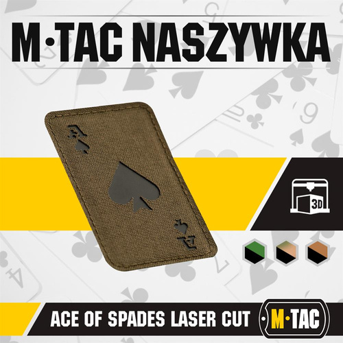 M-Tac - нашивка туз пік - 500D Cordura - Ranger Green / Black - 51109232