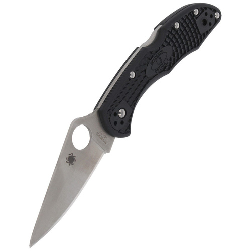 Складаний ніж Spyderco - Delica® 4 FRN Flat Ground Black - C11FPBK