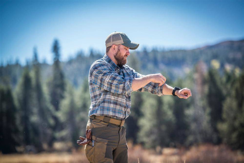 Helikon - Штани для вулиці Hybrid Outback Pants® - DuraCanvas® - Coyote / Taiga Green - SP-HOP-DC-1109A