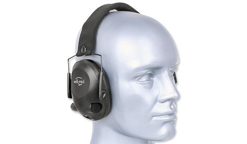 Mil-Tec Plus - Активні навушники EED - Чорний - 16243002