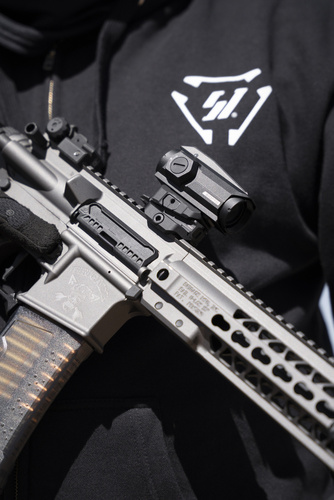Strike Industries - Кронштейн змінної висоти для коліматора Variable Optical Mount - Picatinny - Алюміній - Чорний - SI-T1-VOM-BK