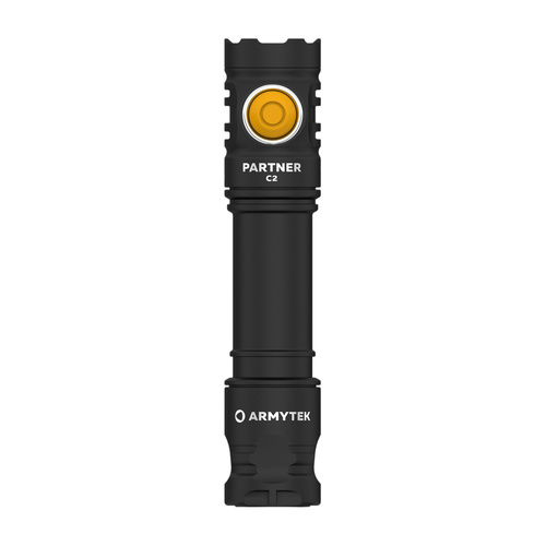 Armytek - Світлодіодний ліхтар Partner C2 - тепле світло - 1020 лм - 18650 - чорний - F07802W