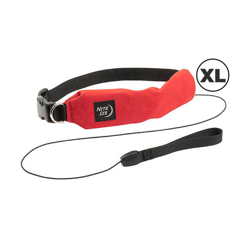 Nite Ize - Нашийник для собак RadDog™ All-In-One з повідцем - XL - червоний - RRLXL-10-R3