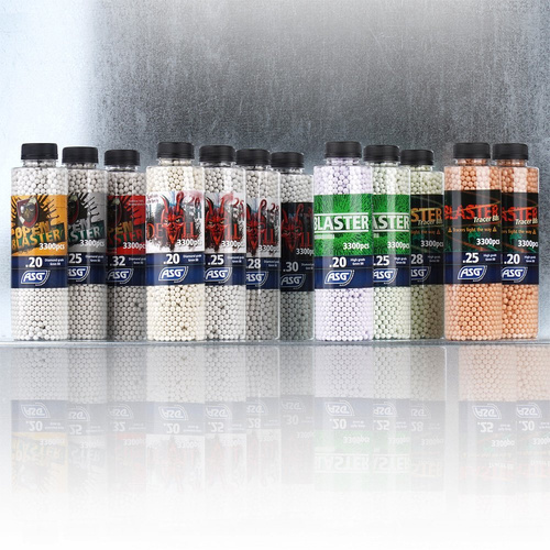 Бластер - кульки ASG - 0,23 г - 3300 шт. - Білий - 19403