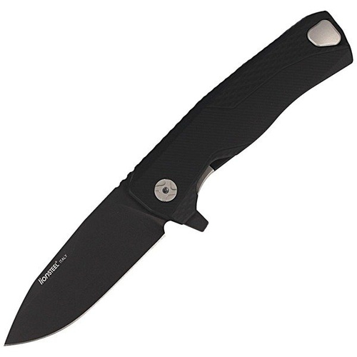 LionSteel - Nóż ROK Aluminium Black / Чорне лезо - ROK A BB