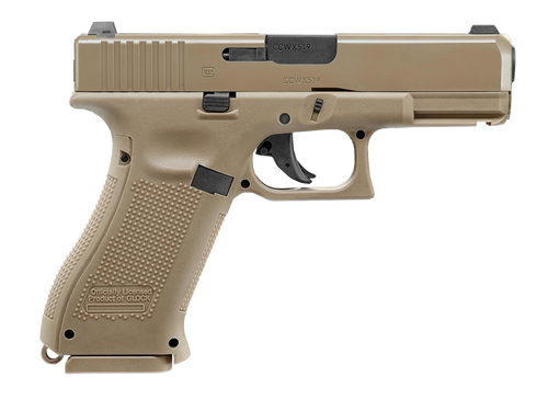 Umarex - Пневматична гвинтівка Glock 19X - Металевий замок - 4,5 мм - Coyote - 5.8368