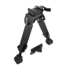 UTG - Гумова броньована суцільнометалева сошка з кріпленням Picatinny QD - 6.0"- 8.5" - чорна - TL-BP20Q-A
