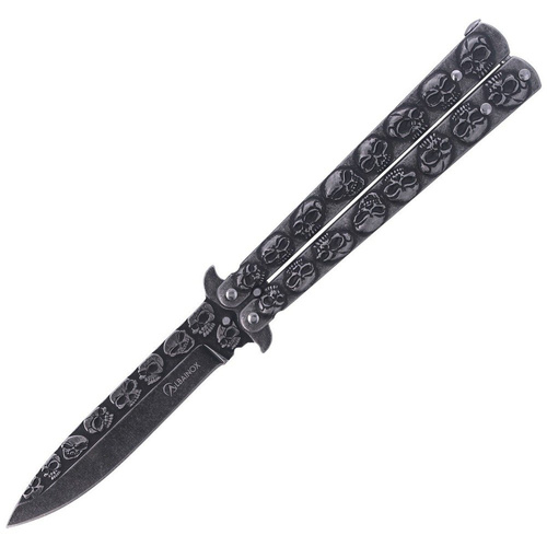 Martinez Albainox - Ніж-метелик Balisong Skulls Stone Wash - 02184
