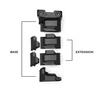 Strike Industries - Strike Stacked Angled Grip CMS - Picatinny - Чорний - SI-AR-CMS-PSAF-BK