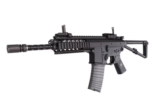 WE - PDW репліка пістолета з відкритим затвором - зелений газ - чорний - WET-02-001808