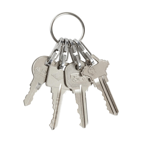 Nite Ize - Брелок для ключів KeyRing MicroLink - Сталь - Срібло - RL-11-R3