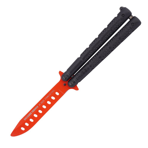 K25 - Тренувальний ніж Balisong - червоний - 36251