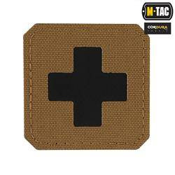M-Tac - Нашивка Medic Cross Laser Cut - Cordura 500D - Чорний / Coyote - 51122502