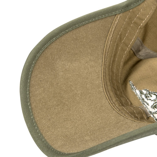 Helikon - Кепка з логотипом - PolyCotton Ripstop - Black / Olive Green - CZ-LGC-PR-0102B