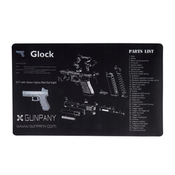 Gunpany - Килимок для чищення пістолета Glock - Чорний - SCBM-02