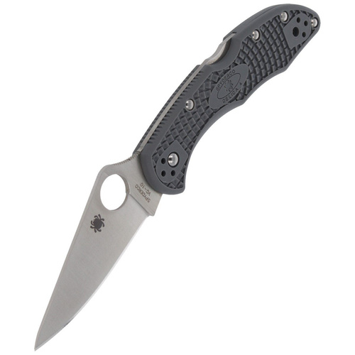 Складаний ніж Spyderco - Delica® 4 FRN Flat Ground Gray - C11FPGY