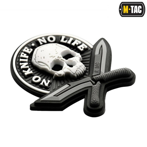 M-Tac - Нашивка 3D PVC No Knife - без життя - чорний / білий - 51128236 - 51128236