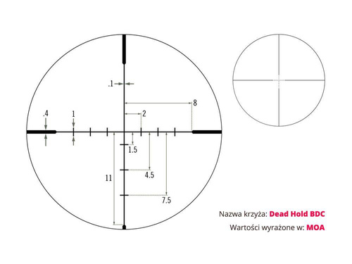 Vortex Optics - Приціл Crossfire II 6-24x50 - 30 мм - AO BDC - CF2-31045