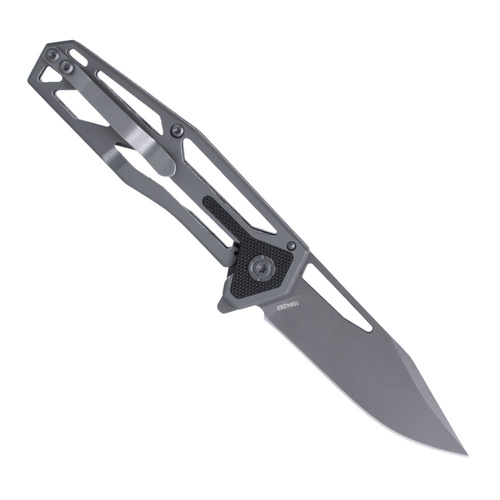 Schrade - Складаний ніж Clip Point Blade Cage Handle Ultra Glide - 9Cr18MoV - сірий - 1084283