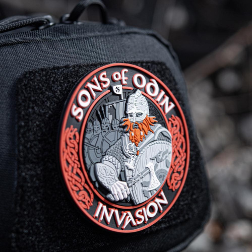 M-Tac -  3D PVC нашивка Sons of Odin - Чорний/Червоний - 51137233