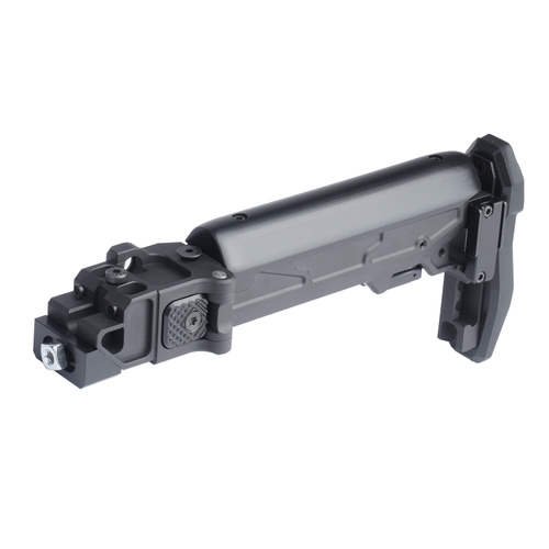 Kruk - Складаний приклад з адаптером для платформи АКМ/АК-74 - Чорний - CRC 5002/9033-BLK