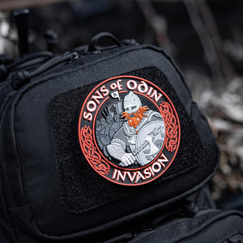 M-Tac -  3D PVC нашивка Sons of Odin - Чорний/Червоний - 51137233