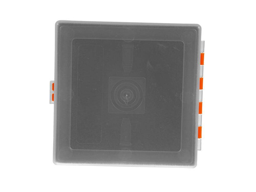 Megaline - Коробка для транспортування пістолета - 11x11x3,5 см - оранжево-прозора - 607/0001OT