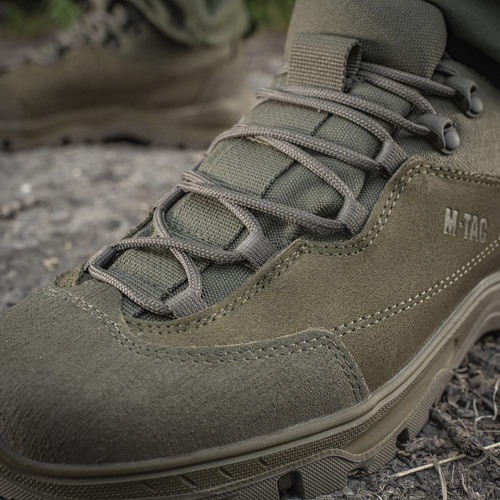Тактичні черевики M-Tac - Patrol R - шкіряні - оливкові - 30203901