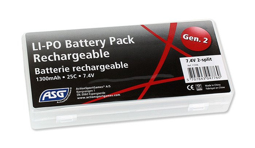 ASG - Акумулятор AEG - LiPo - 7,4V - 1300 mAh - 25C - [1+1] - 17206