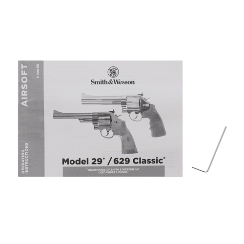 Umarex - Пневматична гвинтівка CO2 Smith&Wesson 629 Competitor 6" - 4,5 мм - сріблястий/чорний - 5.8440