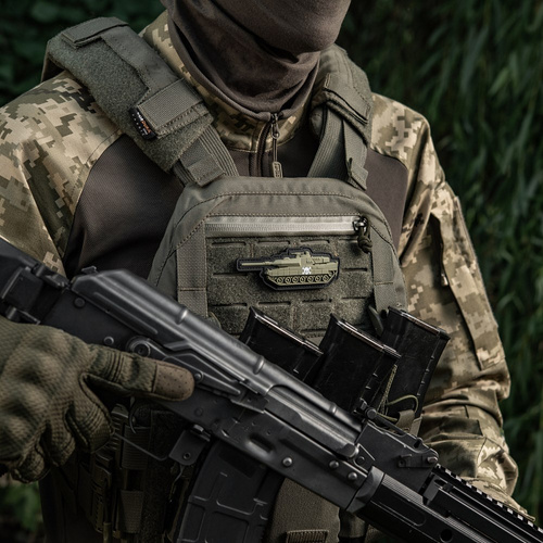 M-Tac - Нашивка танк - 3D PVC - Череп - Олива - 51338312