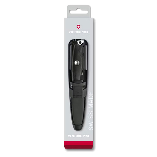 Victorinox - Ніж з фіксованою головкою Venture Pro - Sandvik 14C28N - Чорний - 3.0903.3F
