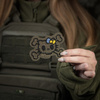 M-Tac - Нашивка Kitty Contour - Вишивка - Жовто-блакитний бант - Ranger Green - 51386223