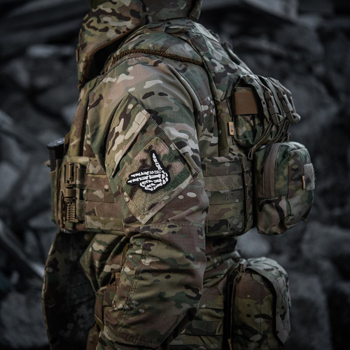 M-Tac - Нашивка Skeleton Shooter - Вишивка - 500D Cordura - Чорний - 51375002