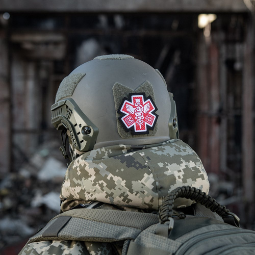 M-Tac - Медична нашивка з вишивкою Paramedic - чорний - 51432002