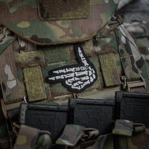 M-Tac - Нашивка Skeleton Shooter - Вишивка - 500D Cordura - Чорний - 51375002
