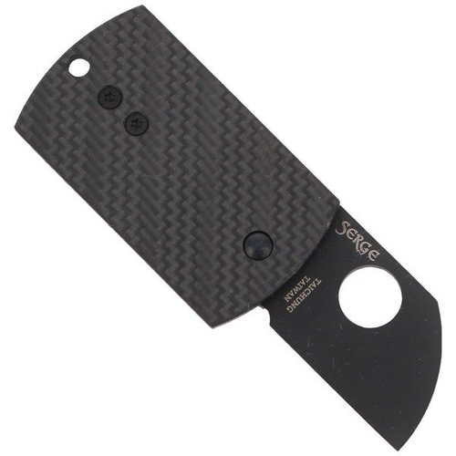 Spyderco - Folder Knife Dog Tag CF/G-10 Laminate Black - C188CFBBKP - Ніж-пенал з ламінованим покриттям CF/G-10 - C188CFBBKP