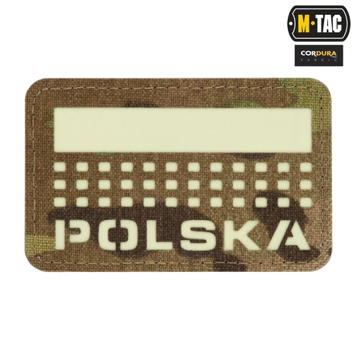 M-Tac - Нашивка з прапором і написом Польща - Лазерне різання - Пікселі/Прямокутник - Мультикамера/Флюо - 51007208