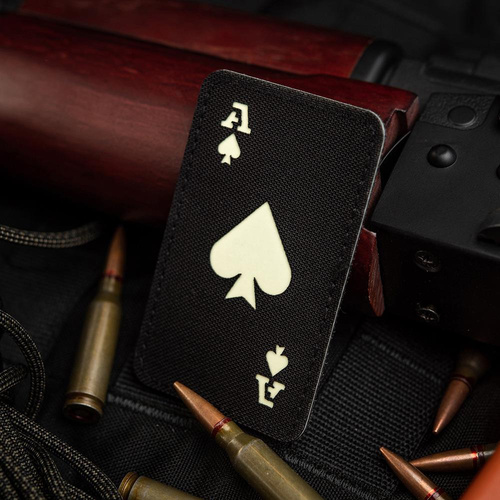 M-Tac - нашивка туз пік - 500D Cordura - чорний / флуоресцентний - 51109299