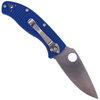 Spyderco - Tenacious FRN Blue - складаний ніж - CPM S35VN Plain Steel - синій - C122PBL