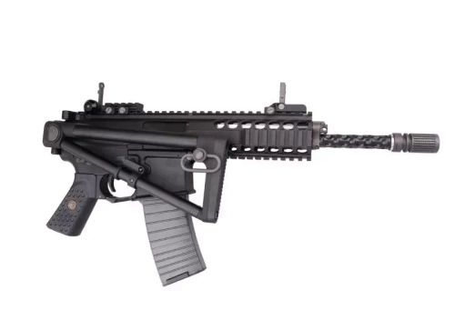 WE - PDW репліка пістолета з відкритим затвором - зелений газ - чорний - WET-02-001808