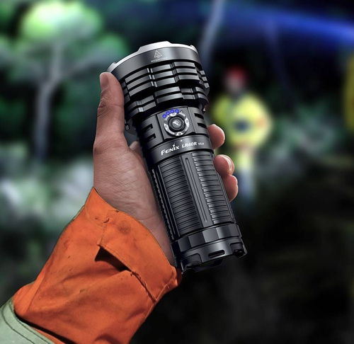 Fenix ​​​​- LR40R V2.0 Прожектор з батареєю 15000mAh - 15000lm - Чорний - LR40R V2.0