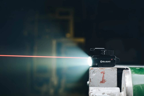 Olight - Світлодіодний тактичний ліхтар з лазерним прицілом BALDR RL MINI - 600 люмен - чорний.