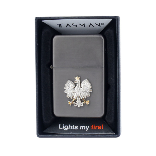 Tasman - Запальничка бензинова - Eagle - чорний нікель матовий - Q310220